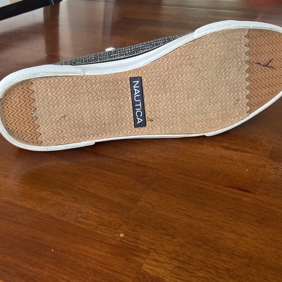 Nautica black high top sneakers shoes size 8 like new - Picture 5 of 10